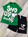 Snoopy Baskılı Şortlu Takım