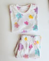 Şortlu Çiçek Desenli Pijama Takımı
