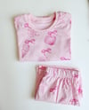 Şortlu Deniz Kabuğu Desenli Pijama Takımı