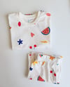 Şortlu Karpuz Desenli Pijama Takımı