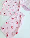 Şortlu Kiraz Desenli Pijama Takımı