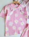 Şortlu Papatya Desenli Pijama Takımı
