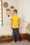 Space Desenli Yazlık Pijama Takımı
