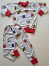 Süper Kahramanlar Desenli Mevsimlik Pijama Takımı