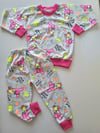 Tavşan Desenli Mevsimlik Pijama Takımı