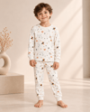 Uçak Desenli Kalın Mevsimlik Pijama Takımı (Rahat Kalıp)