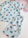 Uçak Desenli Şortlu Pijama Takımı