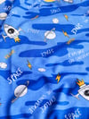 Uzay Desenli Kışlık Pijama Takımı
