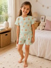 Yıldız Desenli Şortlu Pijama Takımı