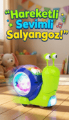 Hareketli Işıklı Müzikli Salyangoz Oyuncak 