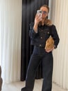 Denim Lacivert Jean Palazzo Kot Pantolon