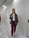Ekoseli Oversize Premium Kumaş Gömlek