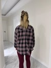 Ekoseli Oversize Premium Kumaş Gömlek