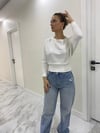 Ekru Marka Model Yarasa Kol Basic Bluz