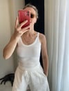 Fitilli Askılı Basic Atlet Beyaz