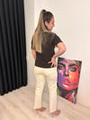 MD Model Pamuklu bisiklet Yaka Basic Tişört