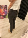 Mom Jean Füme high waist Kot Pantolon