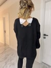 Pinterest Çelik Örme Triko Kazak Siyah 