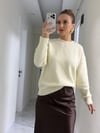Pinterest Model Oversize Bisiklet Yaka Uzun Kazak Ekru