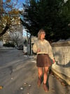 Polo Yaka Çizgili İçi Polarlı Şardonlu Sweatshirt