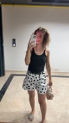 PREMİUM Kemerli Pensli Puantliyeli  Şort