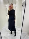 Premium Taşlı Drapeli Omuz Detaylı Kolları Transparan Bluz