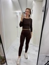 Soft Touch Toparlayıcı Likralı Tayt Kahve