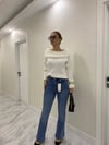 Zra Model Mavi İspanyol Kot Pantolon 
