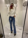 Zra Model Mavi İspanyol Kot Pantolon 