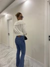 Zra Model Mavi İspanyol Kot Pantolon 