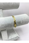 Üçlü Gold İtalyan Sarmal Çelik Bileklik
