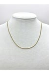 Unisex İtalyan İnce Çelik Kolye Gold 45cm