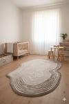 AmorfŞekilli Özel Kesimli Dekoratif Modern HalI