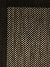 Balıksırtı Desenli Modern Sisal Halı Koyu Gri ve Kahve