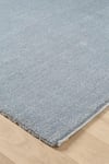 BaliBali Serisi Mavi Mikrofiber Antialerjik Düz Renk Halı