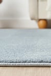 BaliBali Serisi Mavi Mikrofiber Antialerjik Düz Renk Halı