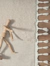Çocuk HalısıTiny Kids Gözlüklü Tavşan Desenli Gri Halı