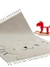 Çocuk HalısıTiny Kids Kedi Desenli Gri Dikdörtgen Halı