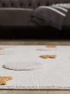 Çocuk HalısıTiny Kids Yıldızlı Puantiye Desenli Gri Halı