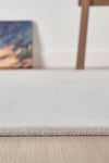 Edge SerisiEdge Serisi Açık Gri Modern Salon Halısı – Çerçeve Çizgi Desenli Akrilik Halı