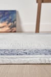 Edge SerisiEdge Serisi Lacivert Çerçeveli Modern Salon Halısı – Klasik Desenli Akrilik Halı