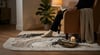 Luxora SerisiModern Krem Gri Salon Halısı Mermer Desenli Luxora LX005