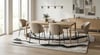 Luxora SerisiModern Krem Gri Salon Halısı Dalgalı Desen Luxora LX004