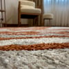 Moretti AmorfMoretti Amorf Kiremit Gri Modern Salon Halısı – Organik Kesim Dekoratif Halı