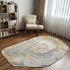 Moretti AmorfMoretti Amorf Krem Gri Bej Modern Organik Kesim Salon Halısı