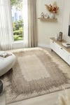PEARL Pearl - Shadow Eskitme Çerçeveli Vizon Modern Salon ve Odası Halısı