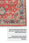 Salon HalısıBordo Geleneksel Motifli Kaymaz Taban Yıkanabilir Halı 