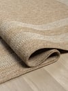 Salon HalısıIndia Serisi Doğal Jüt Halı Çift Tonlu Minimalist Tasarım