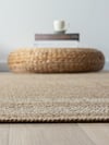 Salon HalısıIndia Serisi Doğal Jüt Halı Çift Tonlu Minimalist Tasarım