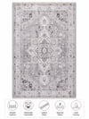 Salon HalısıTwist Bej Halı Çiçek Desenli /Vintage Tasarım